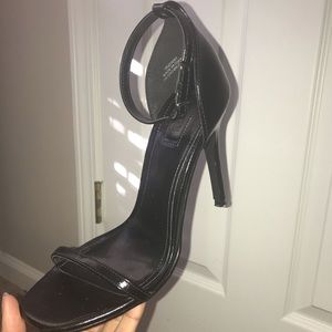 Forever21 Black Strap Heels